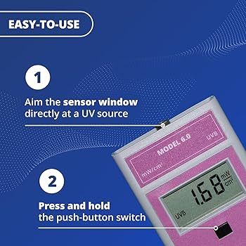 Solarmeter Model 6.0 Standard UVB Meter, Digital UV